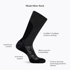 Moab Hiking Quarter Sock - Socks Men|Women