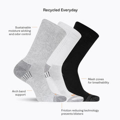 Recycled Low Cut Tab Sock 3 Pack - Socks Men|Women