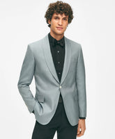 Black Fleece Shawl Collar Dinner Jacket in Silk Hopsack