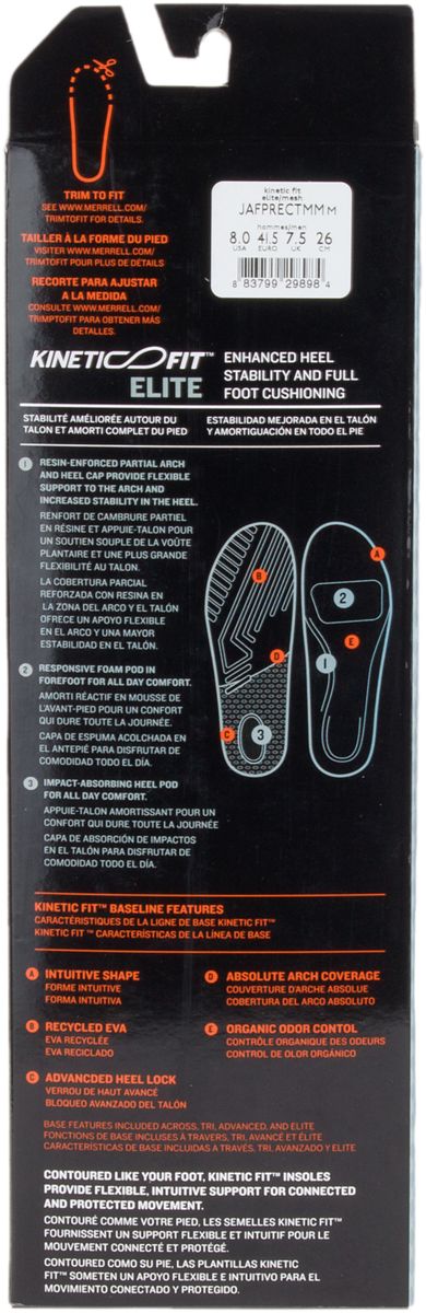 Men - Kinetic Fit™ Elite Footbed Wide Width - Insoles Men